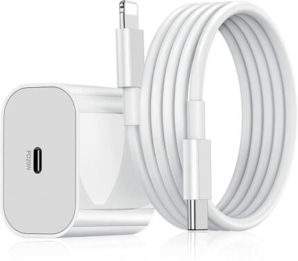 DR VAKU 20W Original (Mfi-Certified) Charger&Cable Compatible With Iphone 14/14Plus/14Pro/14Promax 13/13Pro/13Promax 12/12Pro/12/11/X/Xr Series (White)
